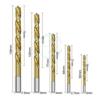 Ensemble de 10 forets à gauche en cobalt, extracteur de vis endommagées, vis cassées, ensemble d'extracteurs, étui, outils de perforation de qualité