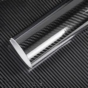 Euro master Hot Sale Hochwertiger simulierter schwarzer glänzender Kohlefaserfilm-Auto aufkleber - Product Image 2