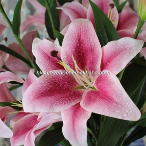 Flor de Lirio Artificial Realista al Tacto, de PU, con Tallo Largo de 89 cm, Lirio de Látex con Alambre de Hierro para Decoración del Hogar, Adornos para Bodas - Product Image 5