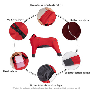 Combinaison pour chien VPETBR, vêtements de luxe pour chiens, pyjama, veste pour <span class=keywords><strong>teckel</strong></span>, protection douce, couvre-tout - Product Image 3