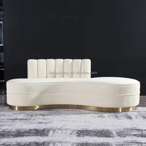 High Quality Modern Elegant Curved Sofa Hotel Lobby Sofa Live Room Set
