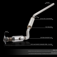 Convertidor Catalítico 16513 para Town Country Grand Caravan Routan 2008-2010 3.3L 3.8L, Tubo de Escape Trasero, Piezas de Automóvil