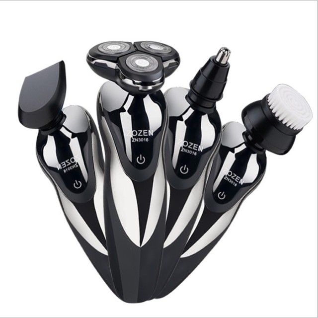 Factory Wholesale Rotary Electric Shaver 4-in-1 Rechargeable 3-Head Multifunctional Portable Shaving Machine IPX7 Face Beard