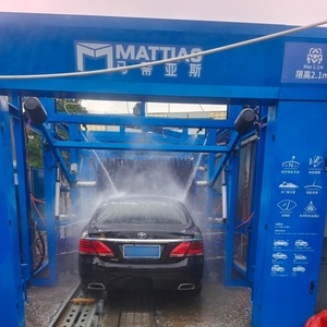 Station de lavage de voitures automatique de type tunnel, sans personnel, construction en acier inoxydable et galvanisé à chaud, lavage de voitures haute pression M-SD0900Q A - Product Image 1