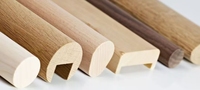 Pièces d'escalier en bois massif en gros, personnalisables, poignée dissimulée, décoration de meubles, durable, moderne, main courante d'escalier de balcon