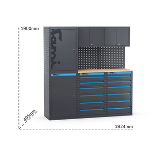 Fami Garage 391 G01 Meuble d'atelier 1824mm avec 2 armoires et 2 tiroirs - Product Image 5