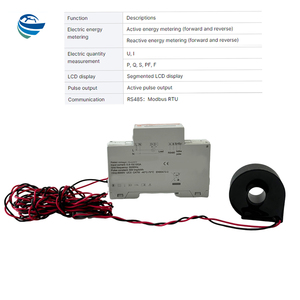 Thông Minh Điện Power Meter 1 giai đoạn 80A/120A/200A/300A/500A hai chiều năng lượng kWh dụng cụ Màn hình CT hiện tại biến áp - Product Image 5