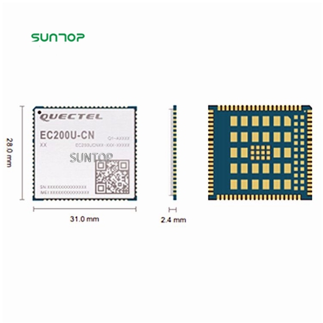 4G LTE Cat 1 wireless BT GNSS module EC200U EC200U-CN downlink 10 Mbps uplink 5 Mbps