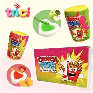 Gomitas con forma de papas fritas al <span class=keywords><strong>por</strong></span> <span class=keywords><strong>mayor</strong></span> con mermelada para mojar, ideales para fiestas infantiles y dulces a granel para tiendas de conveniencia. - Product Image 1