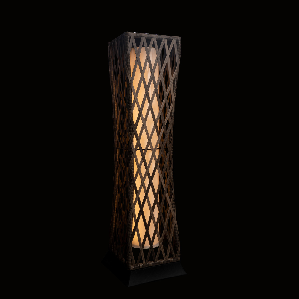 Outdoor Solar Electric Aluminum LED Lights Garden Patio Backyard Deck Lighting Decorative Woven Floor Courtyard IP54 Rated
