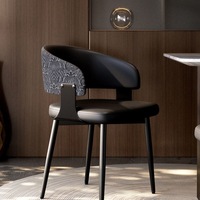 Chaises de salle à manger à dossier canopée, avec panneau Hopsack et support de fixation central, pour restaurants de fruits de mer, restaurants de poisson et restaurants grillades
