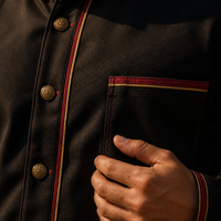 Chemise-veste surdimensionnée personnalisée pour femmes, taille plus, tricolore noir, rouge, or, manches longues, boutonnée, du 44 au 58