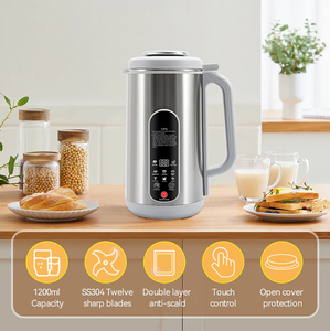 Produttore di latte di noci su misura in acciaio inossidabile base di latte di soia mandorla latte di soia piccolo elettrodomestico da cucina - Product Image 2