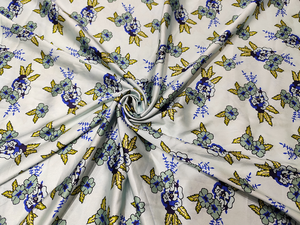 Tela Satén 100% Poliéster Estampada Multicolor para Niñas, Manualidades de Costura, Vestido de Novia, Suave, Lisa y Brillante - Product Image 2