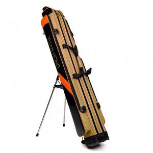 Échantillon gratuit, logo personnalisé ODM, sac de pêche pliable imperméable en RPET recyclé, emballage pour leurres souples, grande capacité, sac pour canne à pêche - Product Image 4