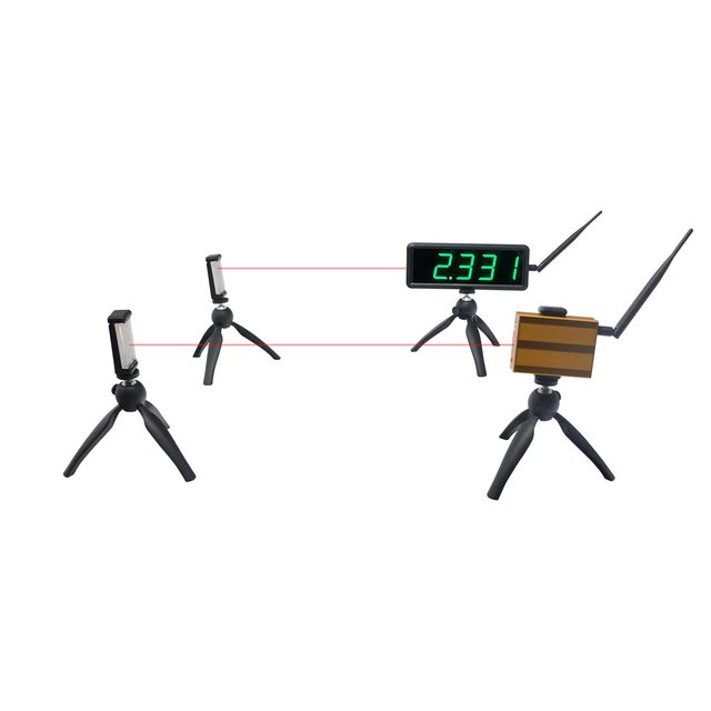Sprints Track 40 60 Yard Dash Wireless Laser Timer Athletes Timing System Running Racing Timer Race Clock for Speed Training