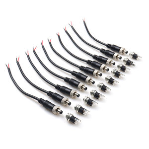 Enchufe macho DC5.5x2.5mm con manguito roscado para abrir cable con enchufe roscado hembra Kit <span class=keywords><strong>de</strong></span> cable <span class=keywords><strong>de</strong></span> alimentación - Product Image 5