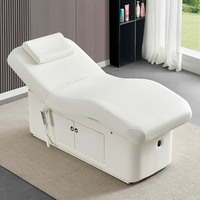 Table de massage électrique chauffante avec armoire intégrée, chaise de beauté électrique pour salon, lit de spa facial, lit de massage – Offre Spéciale