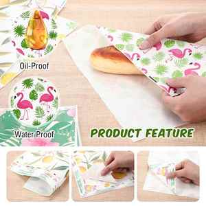 Papier sulfurisé enduit de PE, résistant à l'huile, pour emballage alimentaire rapide, fournitures professionnelles, personnalisable avec logo - Product Image 3