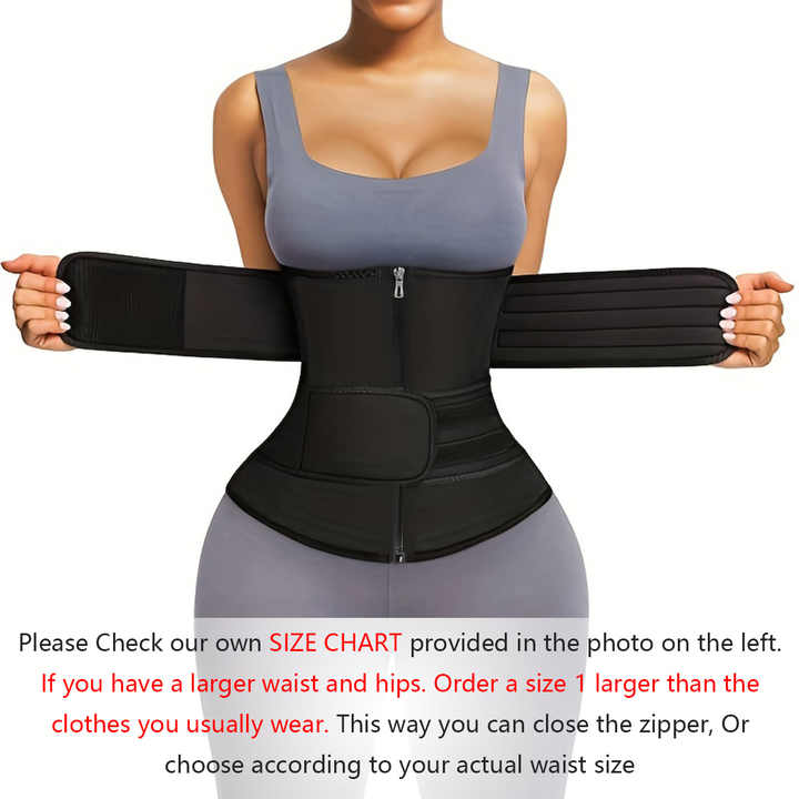 Fascia Modellante Vita MERYOSZ Con Cerniera E Ganci – Body Shaper In Rete, Compressione Alta, Taglie Forti, Post Parto