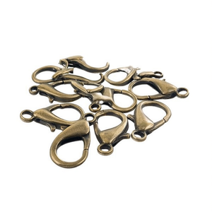 Chiusure a Moschettone Ilan 21mm Bronzo Anticato 8 Pezzi Componenti per Gioielli - Product Image 1