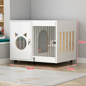 Extra Grote Vrije Ruimte All-In-One <span class=keywords><strong>Cat</strong></span> Villa Warm Houten Multi-Story Indoor Commercieel Kattenhuis Bloemenpatroon Voor Gebruik In De Woonkamer - Product Image 5