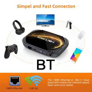 Android 11 TV BOX <span class=keywords><strong>HK1</strong></span> <span class=keywords><strong>RBOX</strong></span> <span class=keywords><strong>X4S</strong></span> S905X4 Quad Core 4G 128G Smart TV BOX 8K Video Codec 5G Dual WIFI 100M LAN TV Set Top Box - Product Image 6