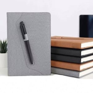 Factory Wholesale Customized Letter Paper 100 Sheets <b>Dotted</b> 2025 Agenda A5 Leather Cover Thread Sewing Bound <b>Notebook</b> - Product Image 1