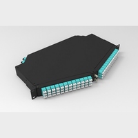 Panel Patch serat lipat MPO Direct 48/72port, Panel Patch dapat diputar untuk penggunaan pusat Data kedalaman dapat disesuaikan
