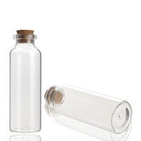 Botol Kaca Botol Gabus, 3Ml 5Ml 6Ml 7Ml 8Ml 10Ml 15Ml 20Ml 30Ml, Botol Kaca Mini dan Gabus Kayu Grosir