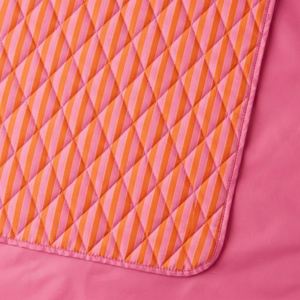 Custom Print Waterproof Quilted Pongee Camping Picnic Blanket <b>Roll</b>-Up With Wrist Strap Lightweight Foldable Outdoor <b>Mat</b> - Product Image 3