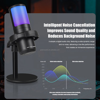 Microphone de jeu USB RGB GAM-ME15S pour le streaming et le podcasting