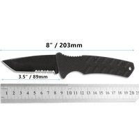 Kleinaufträge Großhandel 8 Zoll Schwarzes gezahntes Stahlmesser mit G10-Griff, Sicherheitsverriegelung, tragbares taktisches Selbstverteidigungs-Klappmesser