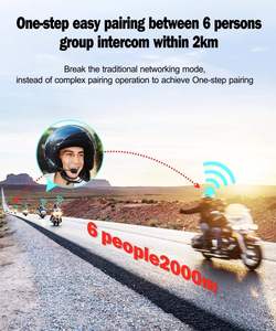 Hysnox HY-02 Waterdichte Motorhelm <span class=keywords><strong>Intercom</strong></span> Headset Groep Intercommunicatie - Product Image 2