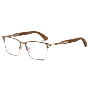 2025 מכירה חמה מסגרות אופטיות לגברים מקדשים מעץ מסגרות זכוכית - Product Image 5