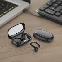 OWS15 TWS Écouteurs intra-auriculaires stéréo sans fil avec affichage numérique, basses profondes, réduction de bruit, casque sport pour joueurs