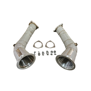 Downpipe en acier inoxydable SVJ avec protection thermique pour Audi RS4 <span class=keywords><strong>RS5</strong></span> <span class=keywords><strong>B9</strong></span> 2.9T - Product Image 3