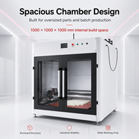 Imprimante 3D grand format, volume d'impression cubique de 1000 mm, technologie FDM, chambre fermée, impression de prototypes industriels, nouvelle, garantie 1 an