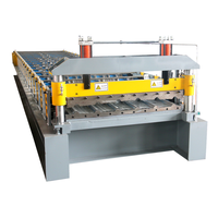 Machine de formage à froid pour la fabrication de tuiles de toiture trapézoïdales monocouche en tôle IBR à haute productivité