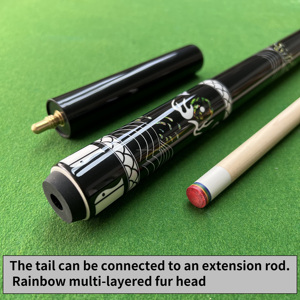 Бильярдный кий из канадского клена, 58 дюймов (148 см), с наконечником 13 мм, с рисунком «Черный дракон», прямые продажи с фабрики, поддержка индивидуального заказа - Product Image 2