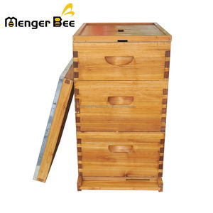 Nouvelle ruche Langstroth à 3 couches, 10 cadres, en sapin de Chine, revêtue de cire d'abeille, kit complet de démarrage pour apiculteur avec cadres - Product Image 5