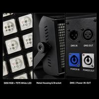 Projecteur Stroboscopique 960 LED 8+8 Segments DMX512 RGBW pour Scène, Effet Chase Wash, DJ, Fête, Concert, Disco, 240W, Dimmable, Universel