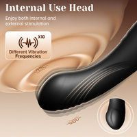 Großhandel Wiederaufladbarer Silikon Doppelendiger Vibrationsstab G-Punkt Vibrator für Frauenkörper Erwachsenen-Sexspielzeug