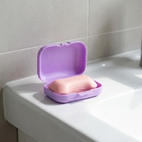Boîte à Savon de Voyage Rectangulaire Simple en PP Écologique et Coloré de Haute Qualité – Rangement Pratique pour la Salle de Bain