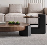 Table basse à la mode une pièce ensemble de Table basse moderne de luxe Table à thé ronde design pour salon meubles de maison