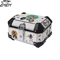 Boîte à bagages pour moto en alliage d'aluminium de 15 L pour véhicules électriques - Boîte de rangement universelle multifonctionnelle
