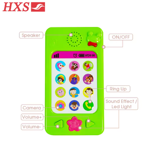 Thiết kế mới tương tác bé điện thoại âm nhạc Đồ chơi trẻ mới biết đi điện thoại di động ABS nhựa chơi - Product Image 4