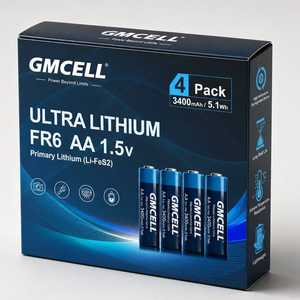Ultra-low temperature battery <b>AA</b> FR6 Battery 3400mAh 1.5V Li-FeS2 FR14505 Batteries For Camera - Product Image 5