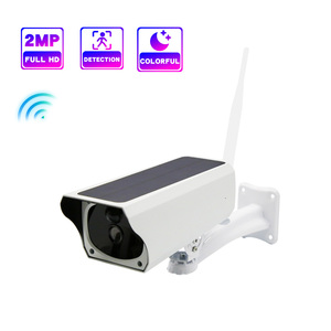 1080p không dây IP Bullet CCTV Mạng <span class=keywords><strong>camera</strong></span> với hai chiều âm thanh tầm nhìn ban đêm phát hiện chuyển động pin năng lượng mặt trời hệ thống an ninh - Product Image 4