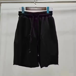 100% algodón Puff estampado peso pesado hombres pantalones cortos Streetwear calidad superior Denimes pantalones de chándal pantalones cortos Teares - Product Image 1